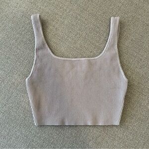 Aritzia Babaton Ribbed Crop Tank